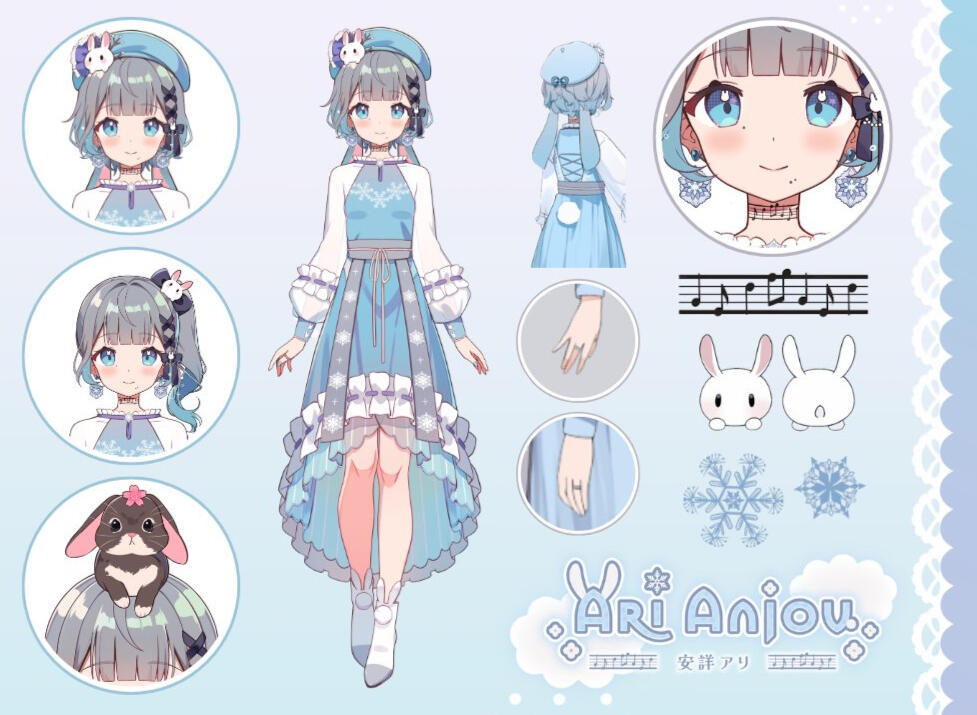 Ari Anjou - 2.0 reference sheet Ari Anjou - 2.0 reference sheet